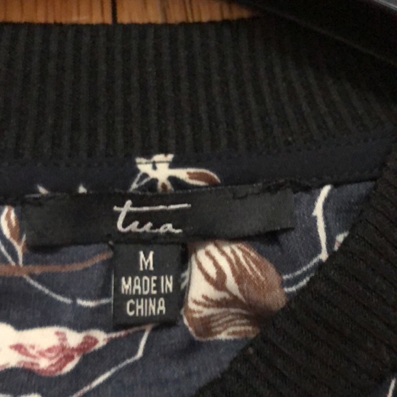 Fabulous Floral Bomber Jacket Sz M - Picture 5 of 9